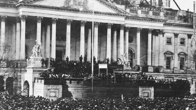 The first inauguration of Abraham Lincoln takes place on March 4, 1861.