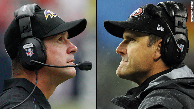 John Harbaugh, left, and Jim Harbaugh will become the first siblings to face each other as coaches in a major sports match-up this Super Bowl Sunday. Here's a look at some of the most dramatic, best-known sibling rivalries -- real and fictional:<!-- -->
</br>