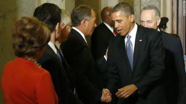 Conservatives lay low as Obama takes oath