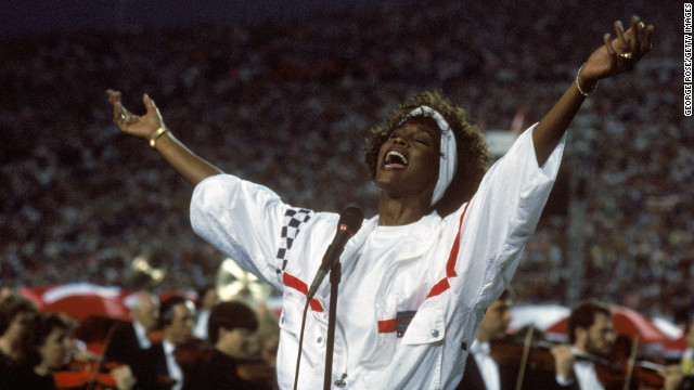 Whitney Houston is believed to have lip-synched her impressive rendition of "The Star-Spangled Banner" at the 1991 Super Bowl. Her spokesperson at the time <a href='http://blogs.wsj.com/speakeasy/2012/02/14/does-it-matter-if-whitney-houstons-star-spangled-banner-was-lip-synched/' >said she was singing</a>, but her mic was turned off so viewers heard a pre-recorded track. 