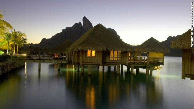 Bora-Bora was voted the world's most romantic island by Travel + Leisure readers. 