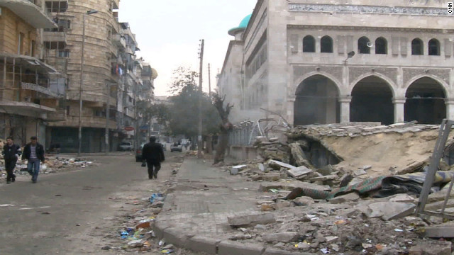 Debris litters the streets of Aleppo; in a suburb of the city, the bodies of scores of men were found in a river.