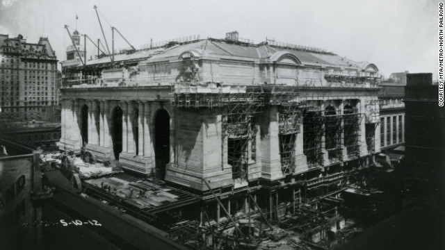 Grand Central Terminal under construction in 1912. The iconic rail hub turns 100 years old this month.