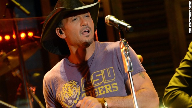 Country star Tim McGraw<a href='http://www.people.com/people/article/0,,20669193,00.html' > said in an interview in 2013</a> that he replaced drinking whiskey with working out to clean his life up.