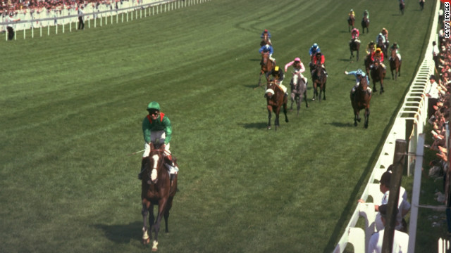 Irish race horse Shergar annihilates the field at Britain's prestigious Epsom Derby, winning by an unheard-of 10 lengths. It was the biggest margin of victory in the race's 226-year history.