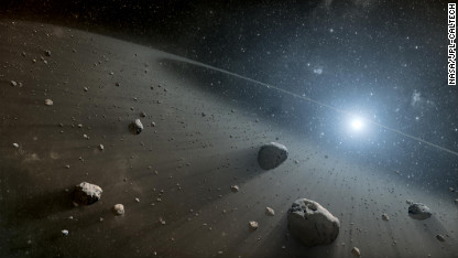 El paso del asteroide por la Tierra