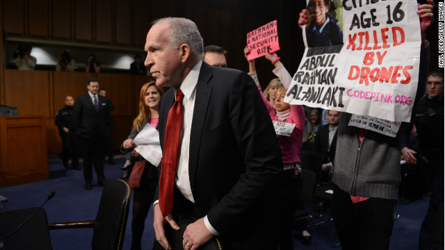 Protesters disrupt Senate hearing; CIA nominee faces scrutiny over drones