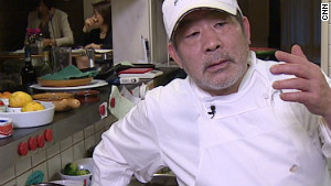 Chef Tanabe says the idea to use soil came naturally. 