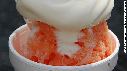 soft serve with sno ball