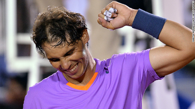 Rafael Nadal got back to winning ways by clinching victory at the Brazil Open.