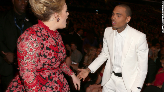 Chris Brown to Adele: "Your song 'Someone Like You' really speaks to me."