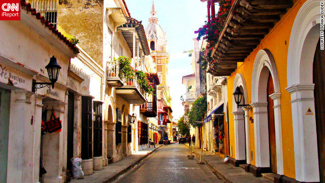 "In Cartagena, I felt like I stepped back in time," said Monika Dudek, who shot this photo. "The buildings are so old, yet many of them are so well preserved. It was a treat just to <a href='http://ireport.cnn.com/docs/DOC-901028'>walk the city's streets</a>."