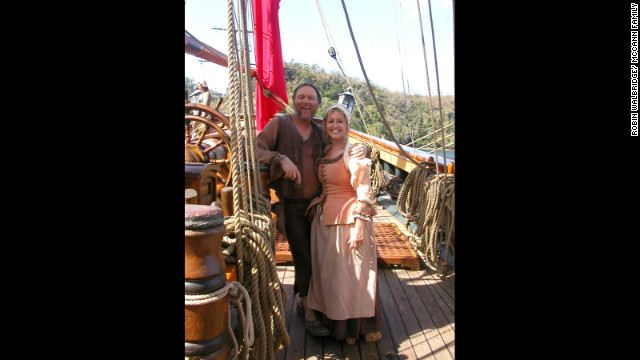 McCann and Walbridge worked as extras in some of the films the Bounty appeared in. These photos bring back bittersweet memories for her.