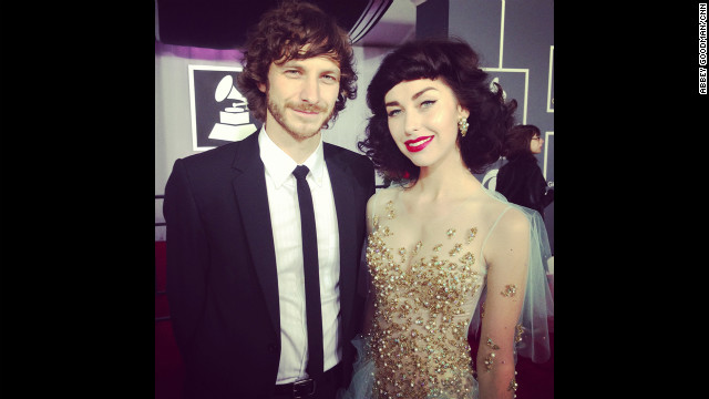 Look at Gotye and Kimbra. Little do they know that before the night is up, Prince is going to present them with the Grammy for record of the year.