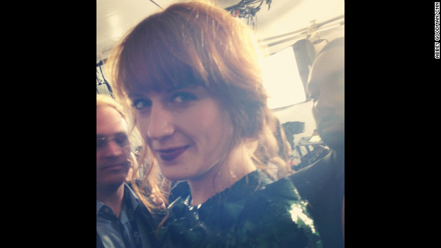 Florence Welch's gaze is as mesmerizing as her music. 