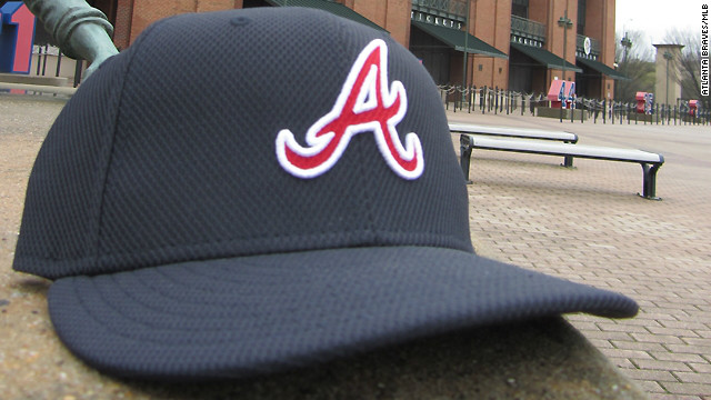 atlanta braves pinstripe hat