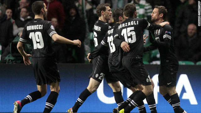 Juventus stun Celtic Park thanks to Matri's early strike and temporarily silence one of the most partisan crowds in European football. The goal came following a dreadful defensive error from Efe Ambrose, who helped Nigerian win the Africa Cup of Nations just last Sunday.