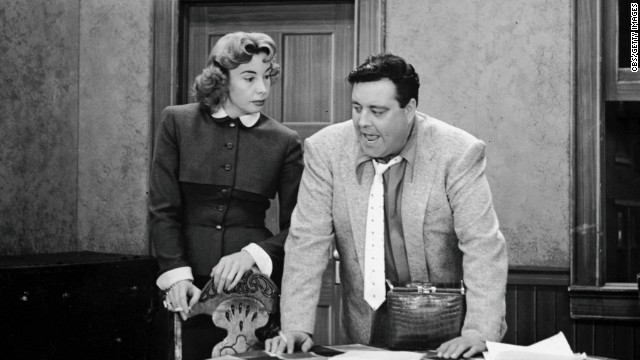 "Bang, zoom!" probably wouldn't fly these days on a TV sitcom, but audiences loved watching Jackie Gleason and Audrey Meadows spar (every bickering TV couple owes them a debt of gratitude), and they were reassured when so many episodes ended with Ralph telling Alice, "Baby, you're the greatest."