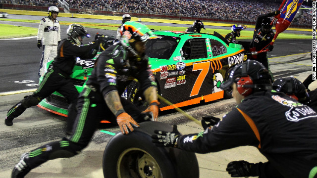 Patrick pits during the Dollar General 300 in 2010 in Concord, North Carolina.