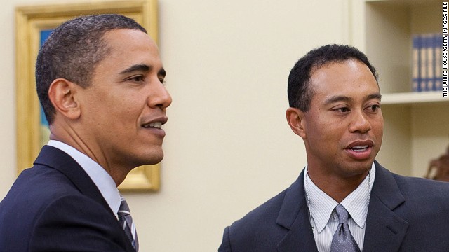 President Obama and Tiger Woods enjoyed a round of golf in Palm Beach, Florida on Sunday