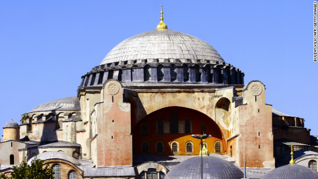 The Hagia Sophia is a sixth-century Byzantine church that was converted to a mosque under the Ottoman Empire and now operates as a museum. In "Argo," Affleck plays a CIA operative who meets a contact inside the historic building.