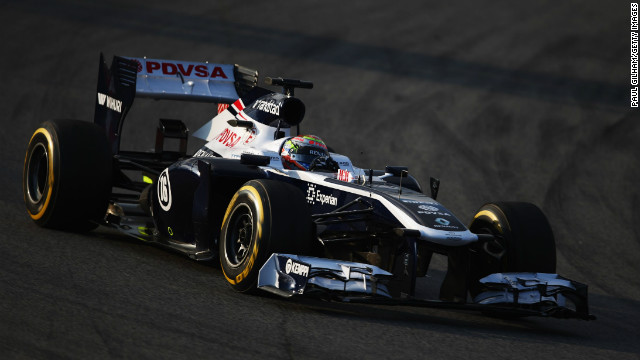 Pastor Maldonado took the new Williams for a spin at Barcelona on February 19 following the launch at Circuit de Catalunya.