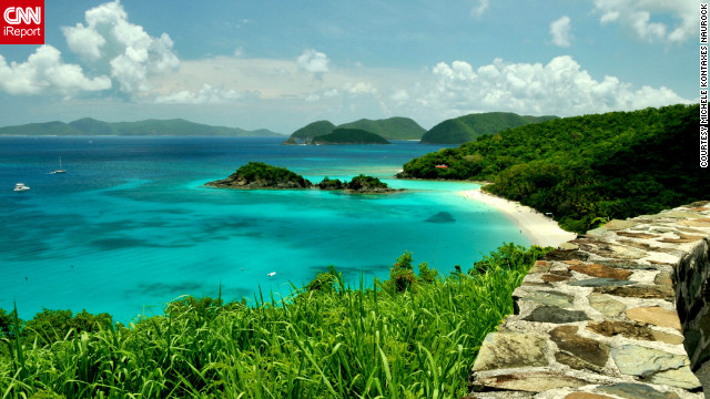 Trunk Bay in the U.S. Virgin Islands reminds Michele Kontaxes Naurock of her wedding day. She and her spouse celebrate their anniversary by making return trips to this beach. The memories and its "untouched beauty ... and the beautiful clear blue waters" make it a special place to her.