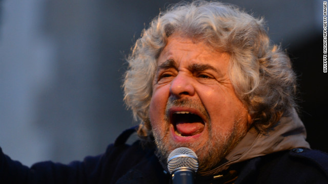 Beppe Grillo has been winning support among those critical of Mario Monti's austerity policies.