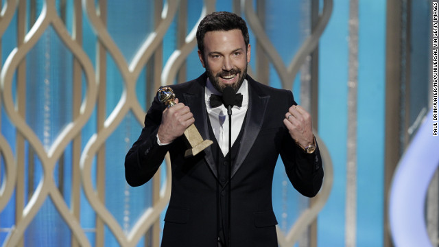 Affleck accepts the award for best director for "Argo" at the Golden Globe Awards on January 13. And the rest is history.