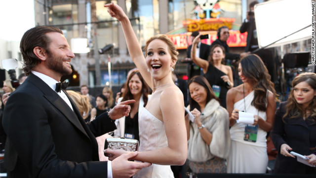 Bradley Cooper and Jennifer Lawrence