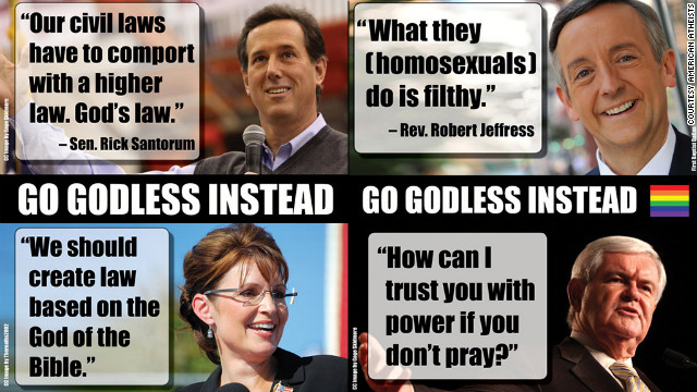 First on CNN: Atheists ratchet up rhetoric, use billboards to attack Republican politicians