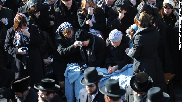 The crash brought heartache to a close-knit Hasidic community in Brooklyn, many of whom mourned the couple's deaths at a funeral service on Sunday, March 3.