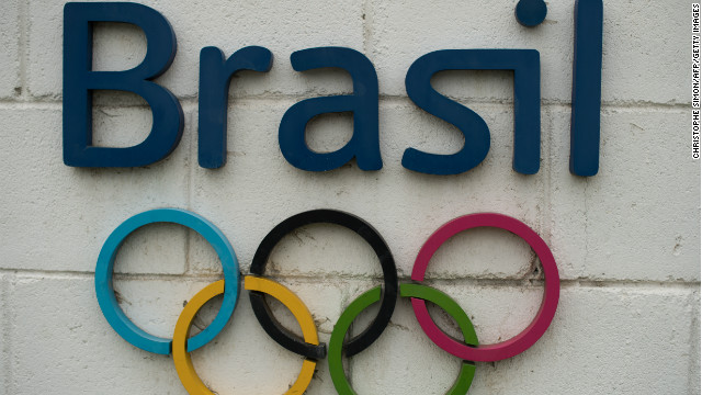 The Rio 2016 Olympics logo is seen on a wall of the future Olympic Park in construction in Barra de Tijuca, Rio de Janeiro, Brazil on November 20, 2012.