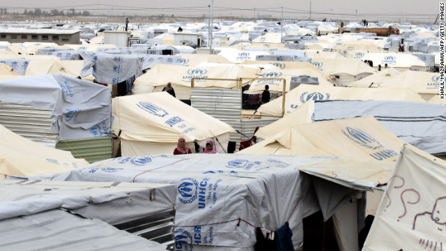 More than 400,000 people have fled Syria this year to countries including Lebanon, Jordan, Turkey, Iraq and Egypt. The Zaatari refugee camp is in Jordan, near the Syrian border.