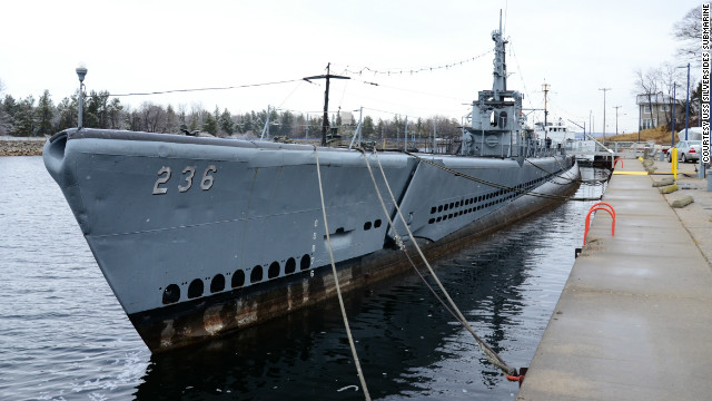 The World War II USS Silversides Submarine was saved from the scrapyard by a group of former Navy personnel who towed it to the Muskegon Channel in Michigan in 1987.