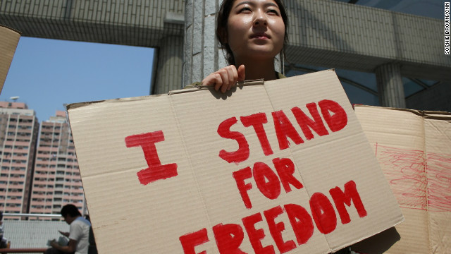 Hong Kong students take a stand against slavery