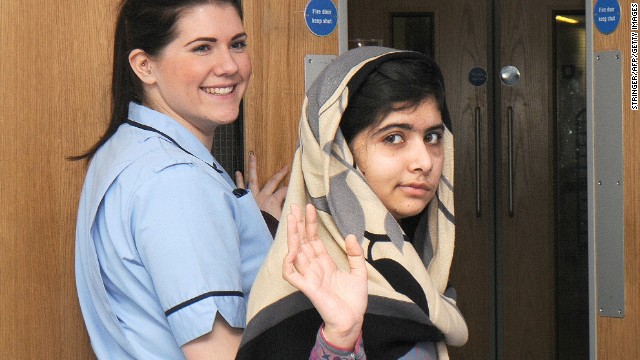 Months after shooting, Malala at school