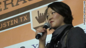Jean H. Lee, Korea bureau chief for the AP, speaking Saturday at South by Southwest in Austin, Texas.