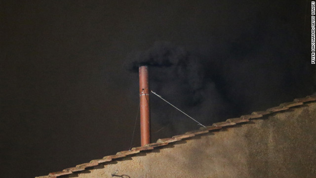 BLACK SMOKE: No pope tonight