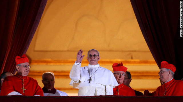 The new pope is Argentinian Cardinal Jorge Mario Bergoglio, the former archbishop of Buenos Aires, who takes the name Pope Francis. The announcement came on Wednesday, March 13, the first full day of the cardinals' conclave in the Sistine Chapel.