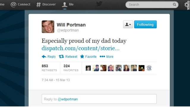 Will Portman 'especially proud' of father