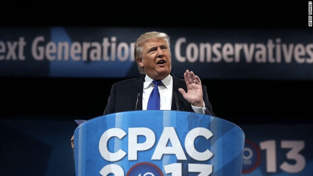 Trump a right-leaning tower at CPAC