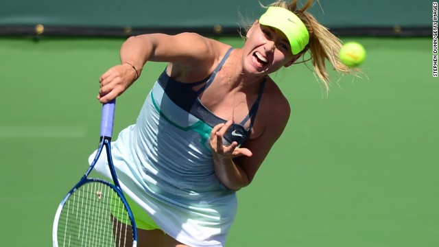 Maria Sharapova, who won the Indian Wells title in 2006, took the first set 6-2 as she took control of the final in some style.