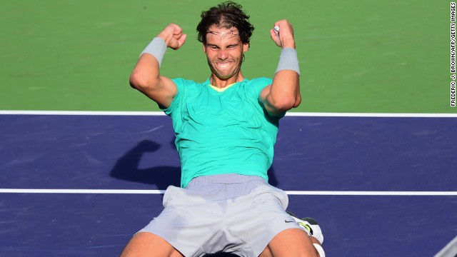 Former world No. 1 Rafael Nadal won the Indian Wells Masters for the third time.