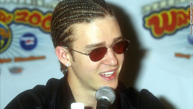 Singer Justin Timberlake, lead singer for N'Sync, attends the Wango Tango Concert on May 13, 2000, in Los Angeles, California. (Photo by Brenda Chase/Getty Images) 