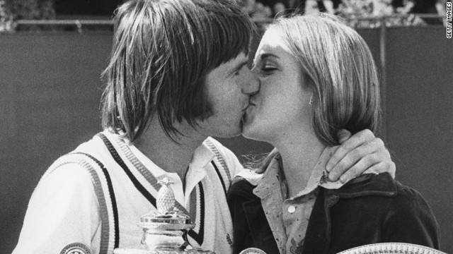 American lovebirds Jimmy Connors and Chris Evert won both singles titles at Wimbledon in 1974 and were engaged, but by the time the grass-court grand slam came around in 1975 the wedding was off. Decades after splitting from the eight-time grand slam champion, Evert swapped the tennis court for the golf course...