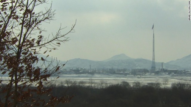 The village of Kijongdong is located on the North's side of the DMZ. South Korean troops refer to it as a "Propaganda Village," as they believe it is largely uninhabited and just for show.