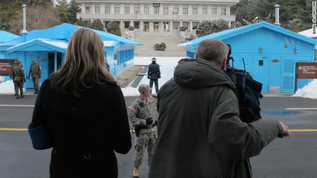 Our guide stressed to us that we were in an active war zone and should not surprise the other side with "sudden actions" such as shouting and gesturing. We were also made to stay within a very limited area.