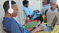 Developers, designers and big thinkers gather together on the rooftop of the Co-Creation Hub in Lagos to discuss ideas.