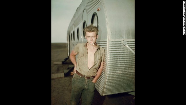 The name James Dean has become synonymous with youthful male cool. The actor, seen here about 1955, set the mold for teen heartthrobs with his brooding but pristine looks, coiffed hair and specific style.